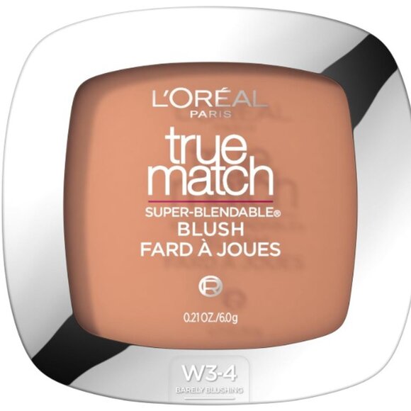 L'Oreal True Match Super-Blendable Blush - W3-4 Barely Blushing - Picture 1 of 10